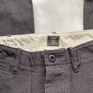 J. Crew Charcoal Cotton Pants